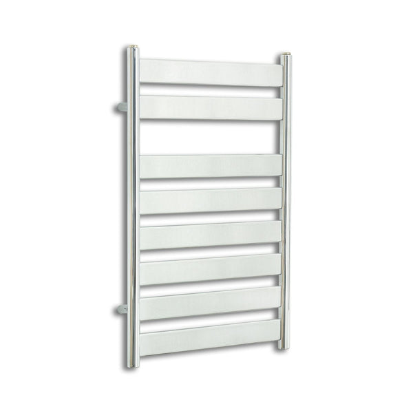 Towel Rail Only 500 W x 800 H Heated Flat Panel Design Towel Rail Chrome