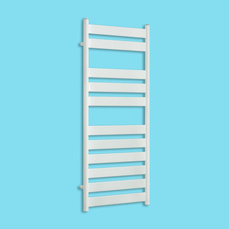 With Straight Valve 500 x 1200 Heated Flat Panel Design Towel Rail for Central Heating