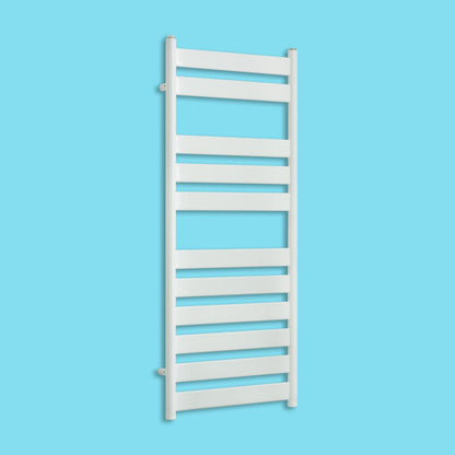 With Straight Valve 500 x 1200 Heated Flat Panel Design Towel Rail for Central Heating