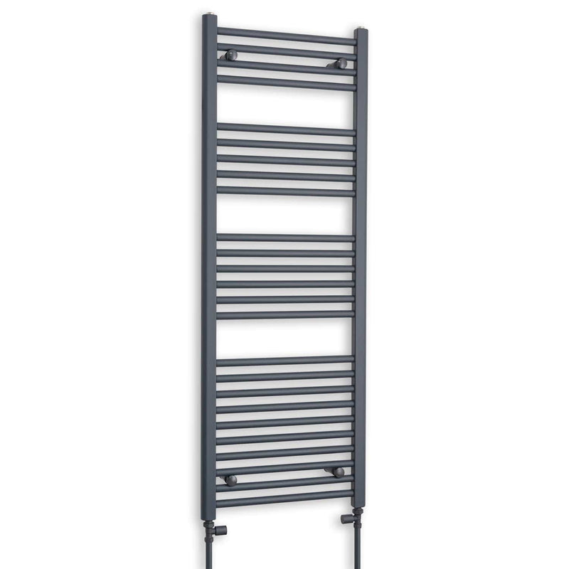500 x 1400 Flat Anthracite Sand Grey Heated Towel Rail