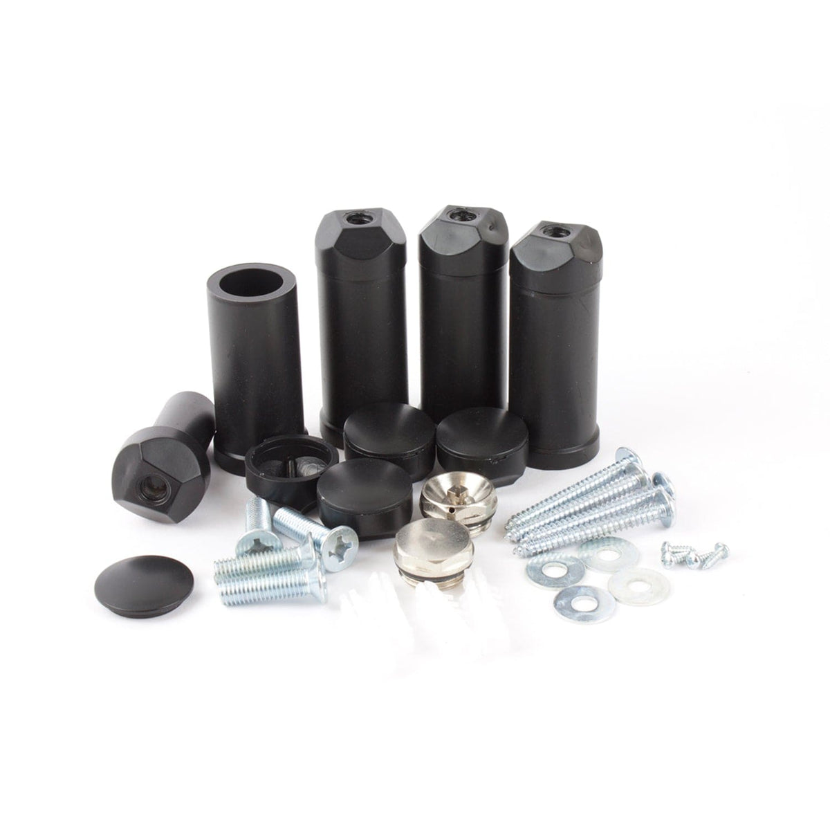 500 x 1600 Dual Fuel Flat Black Heated Towel Rail
