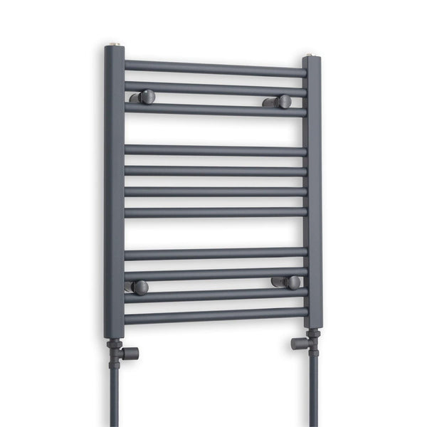 500 x 600 Flat Anthracite Sand Grey Heated Towel Rail HTR