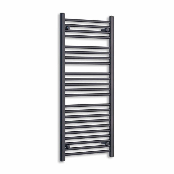 Towel Rail Only 500mm Wide 1200mm High Flat Black Heated Towel Rail Radiator
