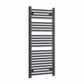 Towel Rail Only 500mm Wide 1200mm High Flat Black Heated Towel Rail Radiator
