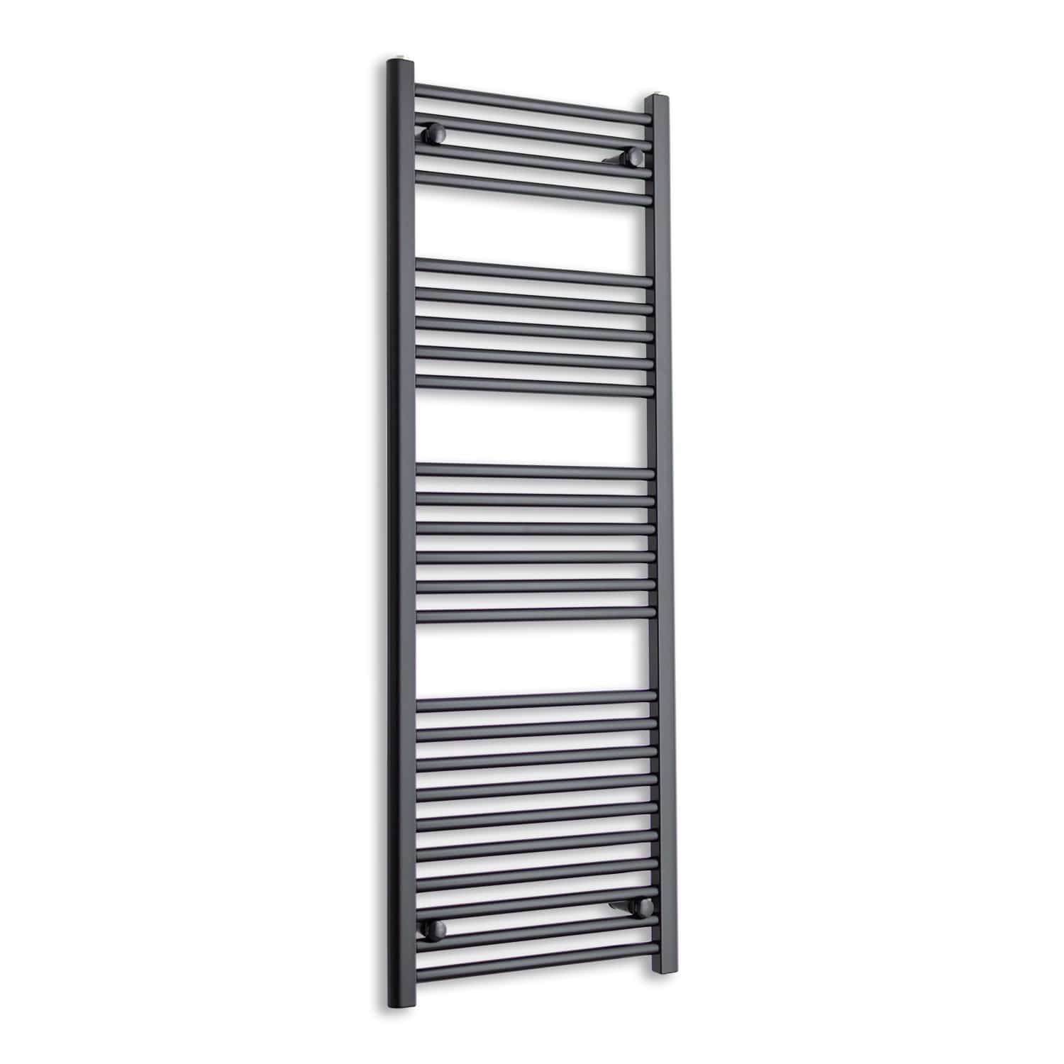 Towel Rail Only 500mm Wide 1400mm High Flat Black Heated Towel Rail Radiator