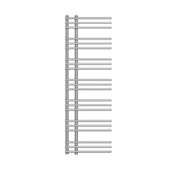 500mm Wide 1500mm High Difta Designer Chrome Towel Radiator