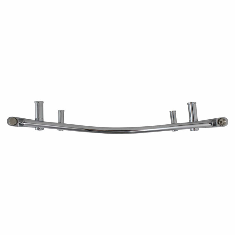 500mm Wide 1600mm High Curved Chrome Heated Towel Rail Radiator HTR