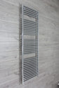 Towel Rail Only 500mm Wide 1744mm High 25mm Tubes Straight Chrome Towel Rail