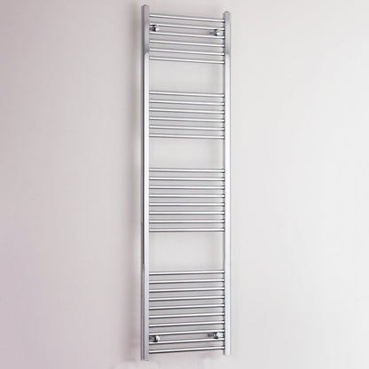 Towel Rail Only 500mm Wide 1800mm High Curved Chrome Heated Towel Radiator