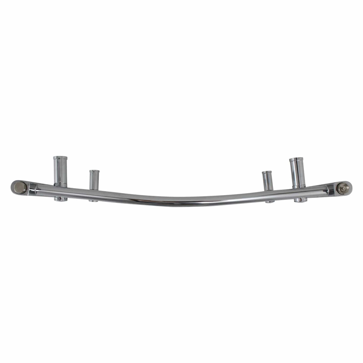 500mm Wide 800mm High Curved Chrome Heated Towel Rail