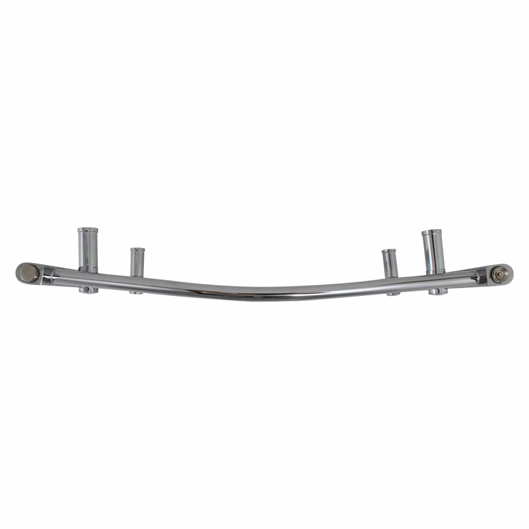 500mm Wide 800mm High Curved Chrome Heated Towel Rail