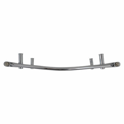 500mm Wide 800mm High Curved Chrome Heated Towel Rail