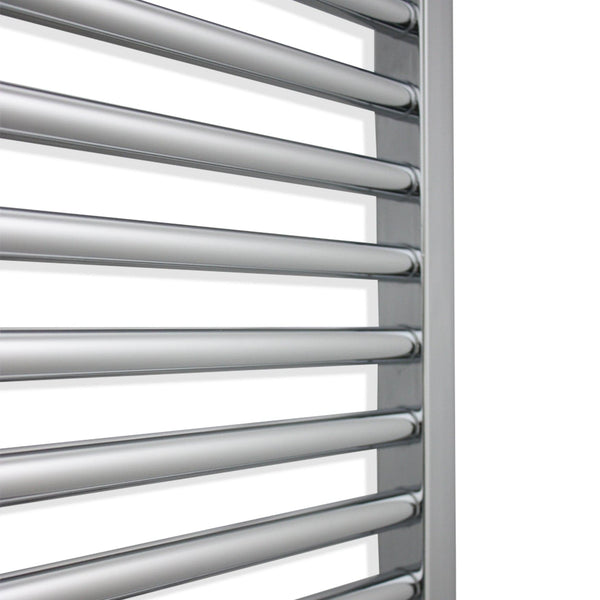 500mm Wide 800mm High Flat Chrome Heated Towel Rail HTR