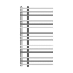 Towel Rail Only 500mm Wide 900mm High Difta Designer Chrome Towel Radiator