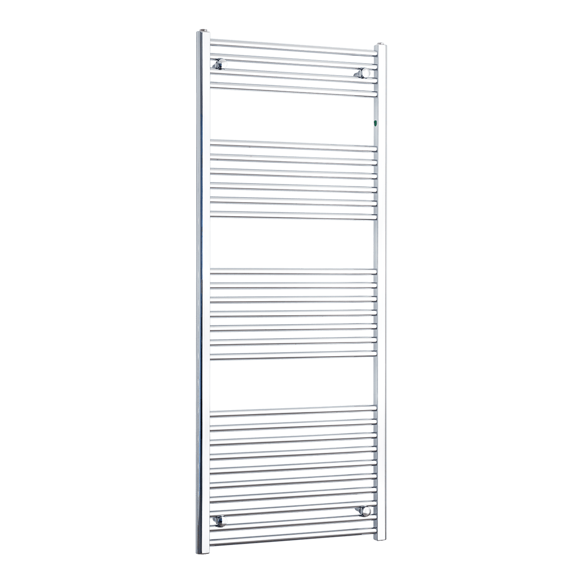 Without Valves 550 mm Wide 1600mm High Flat Chrome Heated Towel Radiator