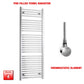 Thermostatic Element 550 x 1500 Pre-Filled Electric Heated Towel Rail Chrome HTR
