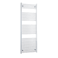 Without Valves 550mm Wide 1800mm High Heated Straight Towel Radiator Chrome
