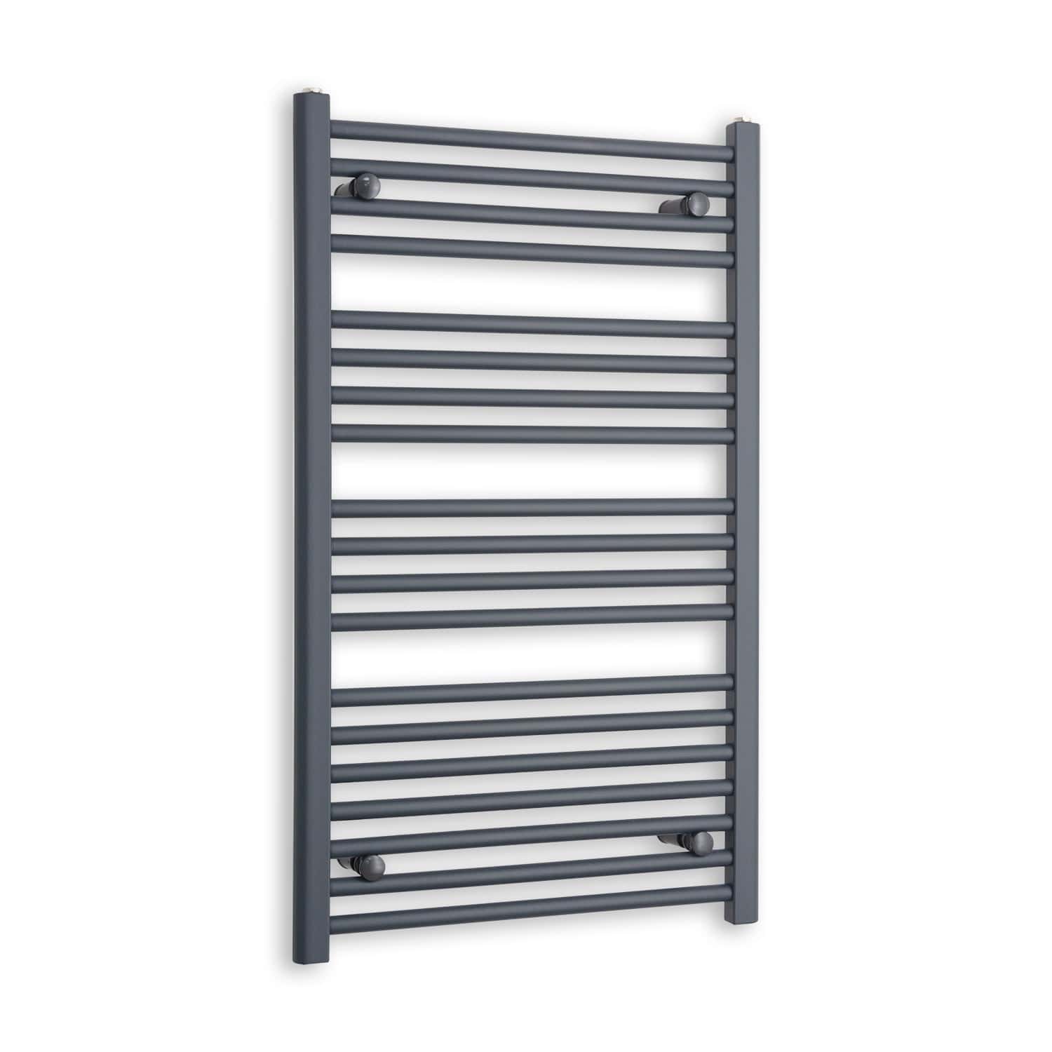 Matt Black Heated Towel Rail Dimensions - 950mm Pipe Centre, 1000mm Overall Width