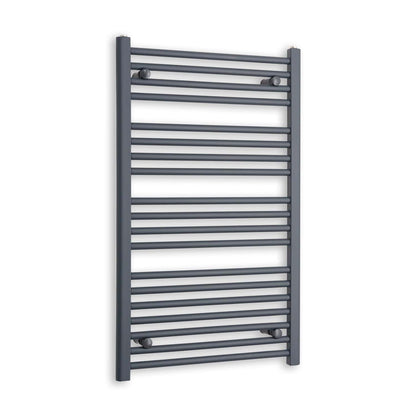 Matt Black Heated Towel Rail Dimensions - 950mm Pipe Centre, 1000mm Overall Width