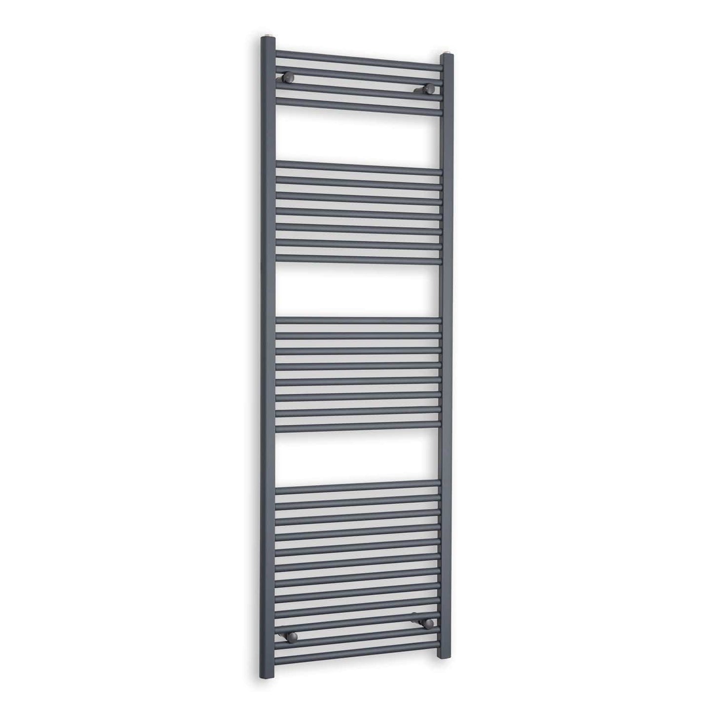 Matt Black Heated Towel Rail Dimensions - 1750mm Pipe Centre, 1800mm Overall Width