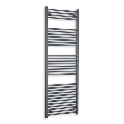 Matt Black Heated Towel Rail Dimensions - 1750mm Pipe Centre, 1800mm Overall Width