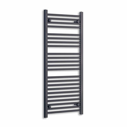 Towel Rail Only 600mm Wide 1200mm High Flat Black Heated Towel Rail Radiator