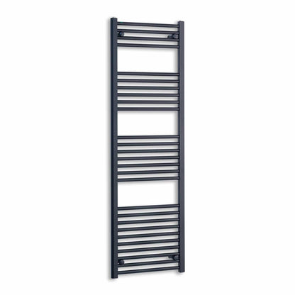 Towel Rail Only 600mm Wide 1600mm High Flat Black Heated Towel Rail