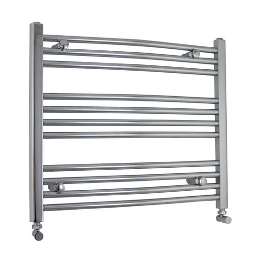 Towel Rail Only 600mm Wide 600mm High Curved Chrome Heated Towel Rail HTR