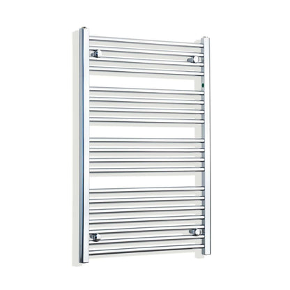 Towel Rail Only 650mm Wide 1000mm High Flat Chrome Heated Towel Rail