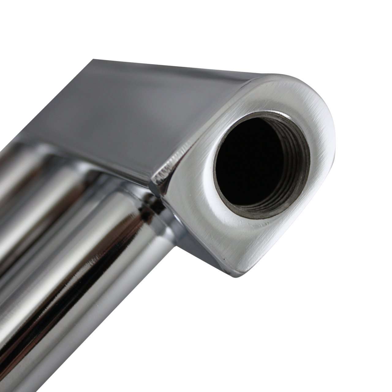 650mm Wide 1200mm High Flat Chrome Heated Towel Rail