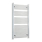 Towel Rail Only 650mm Wide 1200mm High Flat Chrome Heated Towel Rail