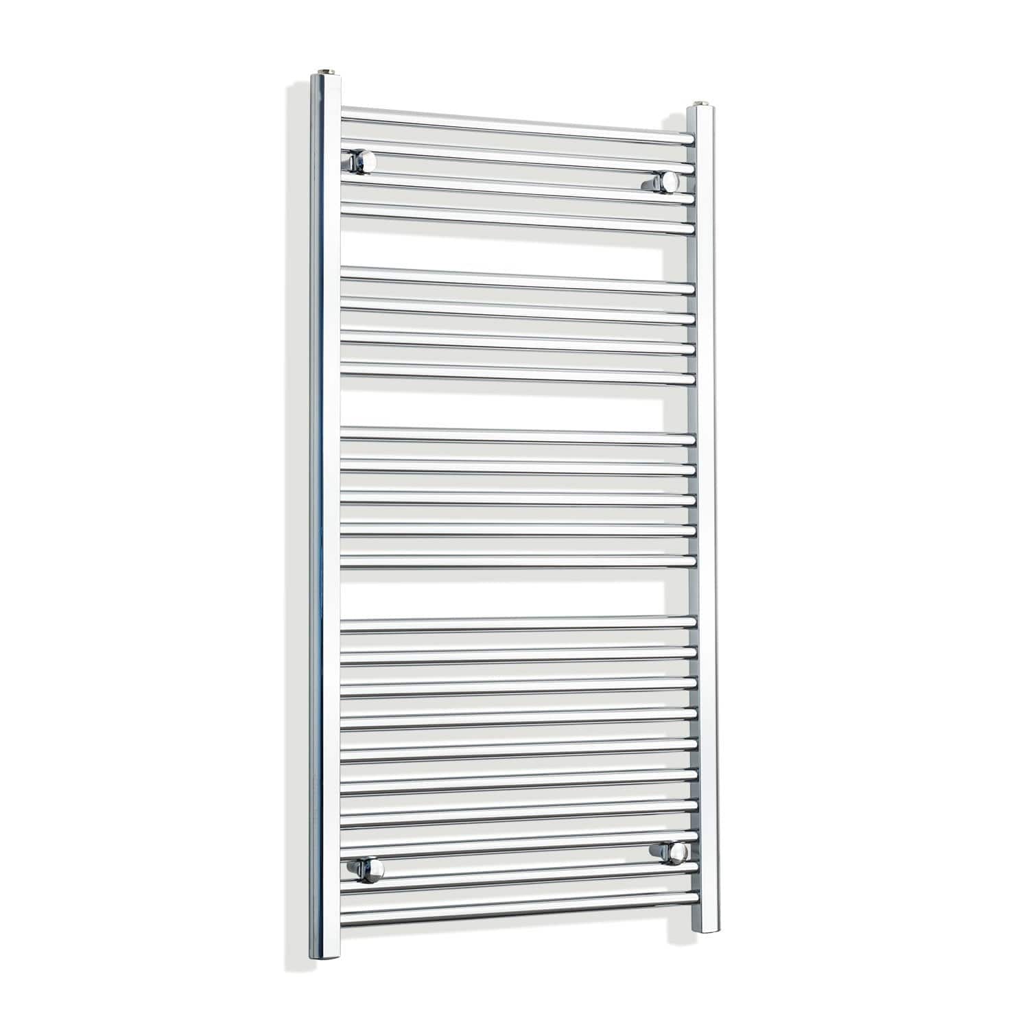 Towel Rail Only 650mm Wide 1200mm High Flat Chrome Heated Towel Rail