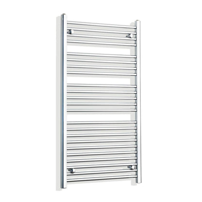 Towel Rail Only 650mm Wide 1200mm High Flat Chrome Heated Towel Rail