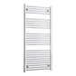Towel Rail Only 650mm Wide 1400mm High Flat Chrome Heated Towel Rail