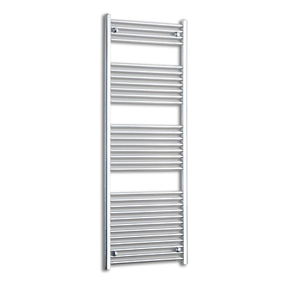 Towel Rail Only 650mm Wide 1800mm High Flat Chrome Heated Towel Radiator