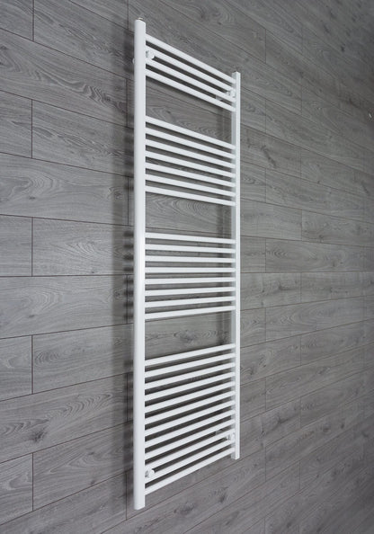 Towel Rail Only 650mm Wide 1800mm High Flat White Heated Towel Rail Radiator