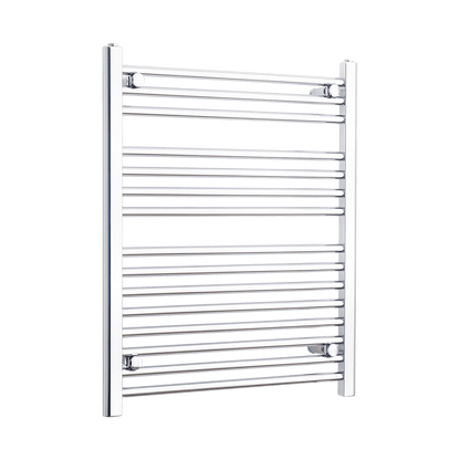 Towel Rail Only 650mm Wide 800mm High Flat Chrome Heated Towel Rail Radiator