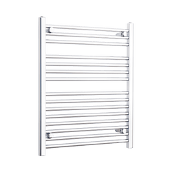 650mm Wide Flat Chrome Towel Radiators