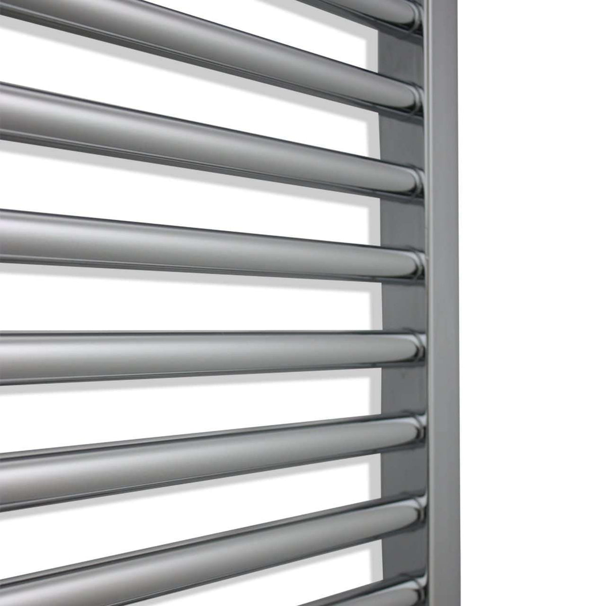 700 x 1200 Curved Chrome Heated Towel Rail Radiator HTR