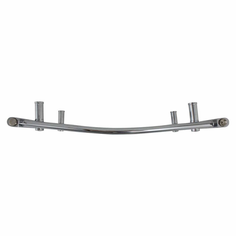 700 x 600 Curved Chrome Heated Towel Rail Radiator HTR