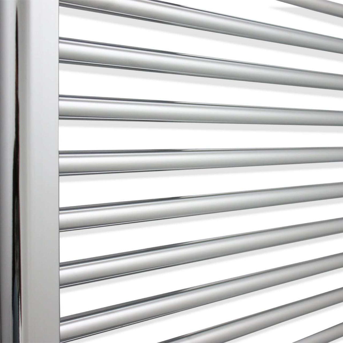 700mm Wide 1000mm High Flat Chrome Heated Towel Rail HTR