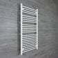Towel Rail Only 700mm Wide 1200mm High Flat White Heated Towel Rail HTR