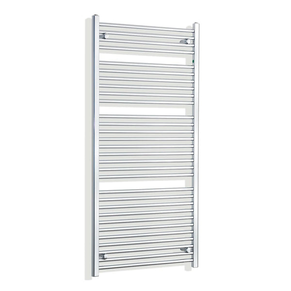 Towel Rail Only 700mm Wide 1500mm High Flat Chrome Heated Towel Rail HTR