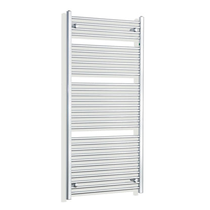 Towel Rail Only 700mm Wide 1500mm High Flat Chrome Heated Towel Rail HTR