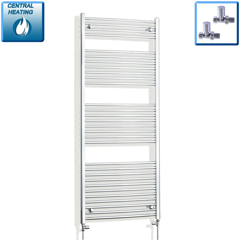 Towel Rail Only 700mm Wide 1700mm High Curved Chrome Heated Towel Rail HTR