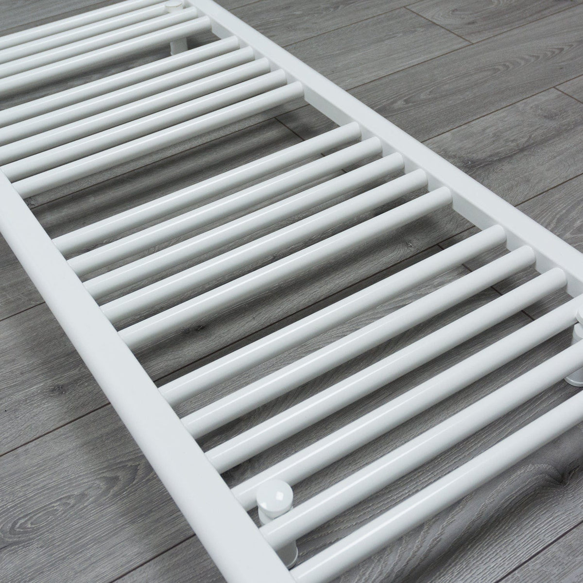 700mm Wide 400mm High Flat White Heated Towel Rail Radiator
