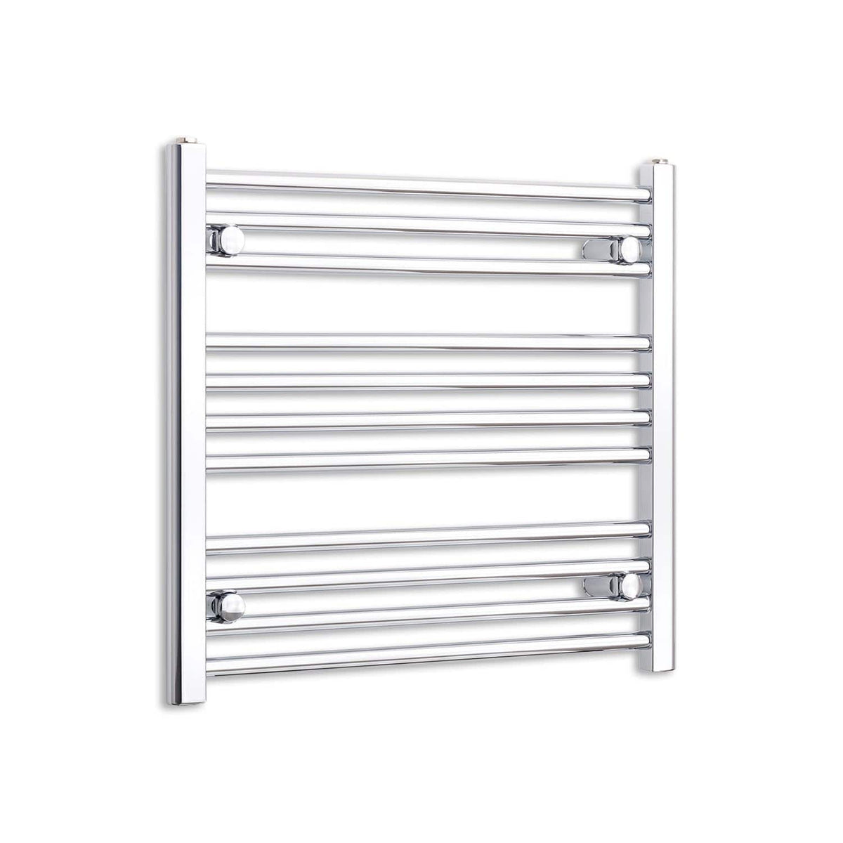 Towel Rail Only 700mm Wide 600mm High Flat Chrome Heated Towel Rail Radiator