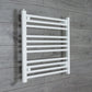 Towel Rail Only 700mm Wide 600mm High Flat White Heated Towel Rail Radiator