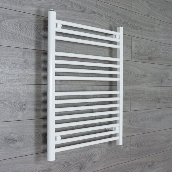 Towel Rail Only 700mm Wide 800mm High Flat White Heated Towel Rail HTR