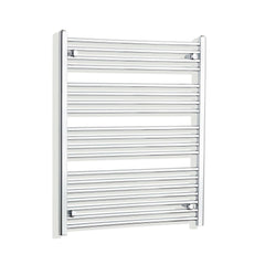 Towel Rail Only 750mm Wide 1000mm High Curved Chrome Heated Towel Rail